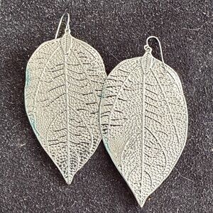 Silver Leaf Earrings